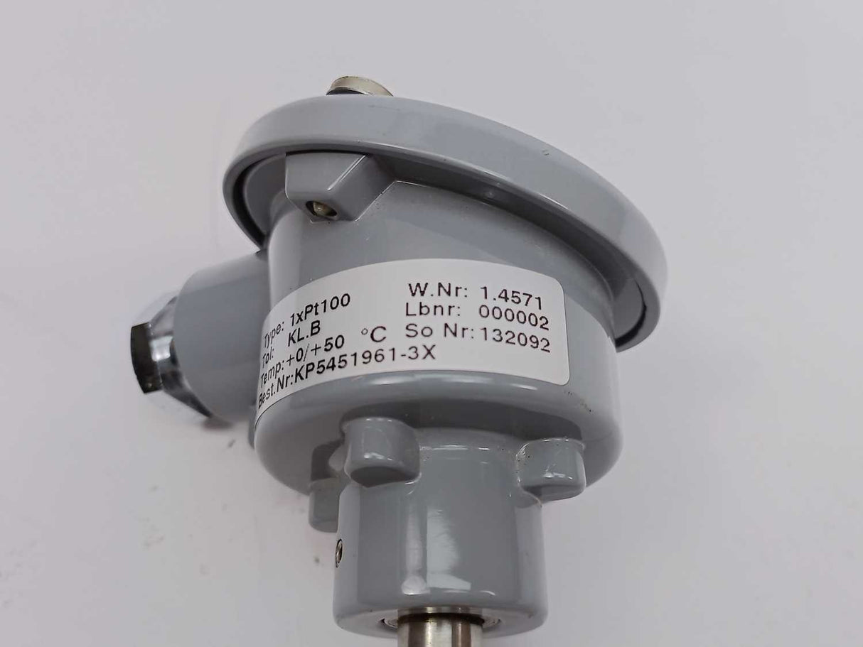 Kjærulf Pedersen KP5451961-3X 1xPt100 Temperature Sensor