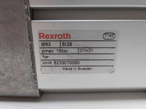 Rexroth 5233070050 523-DA-063-0025-GRN-MM-M00B11S1W000DWWS0 Cylinder