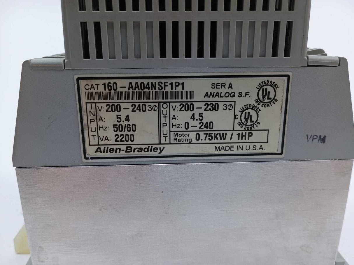 AB 160-AA04NSF1P1 Ser. A with 160-DN1 Ser. A