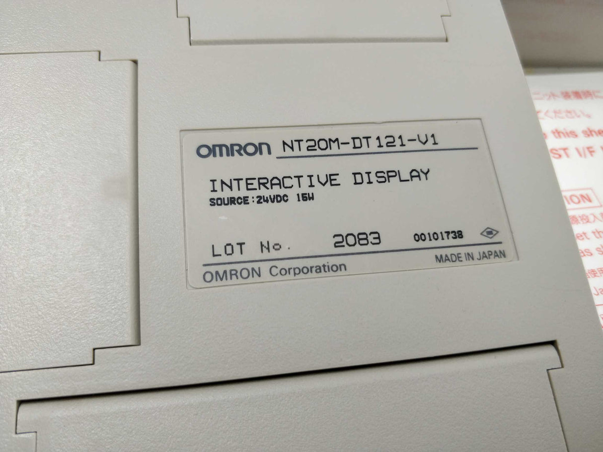 OMRON NT20M-DT121-V1 Interactive Display