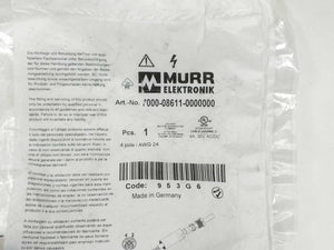 MURR Elektronik 7000-08611-0000000 M8 male 0° A-cod. screw terminal 2 Pcs.