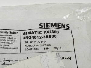 Siemens 3RG4012-3AB00 Inductive proximity switch