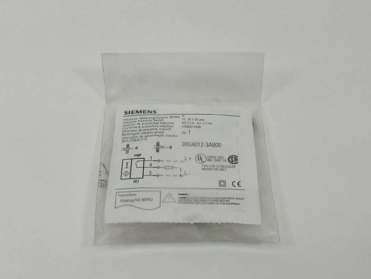 Siemens 3RG4012-3AB00 Proximity sensor