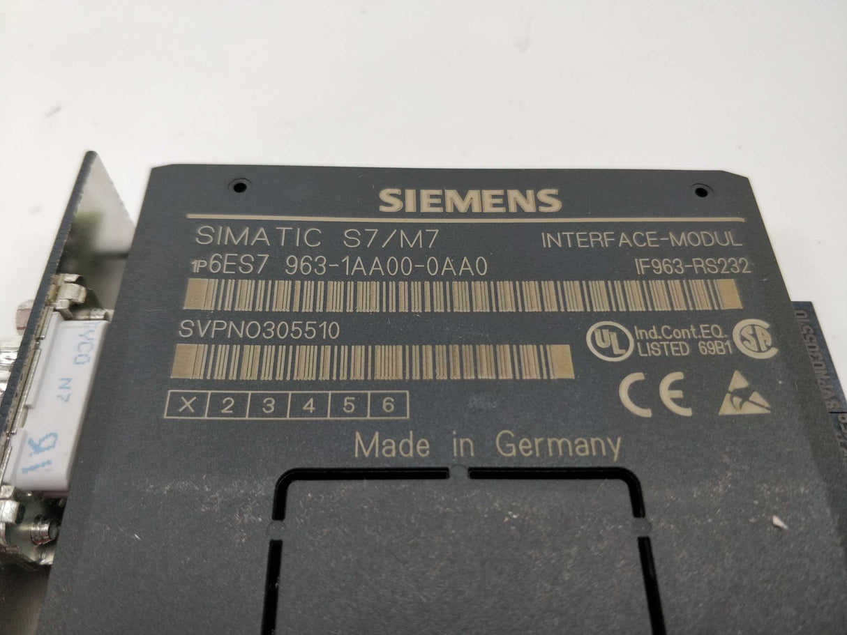 Siemens 6ES7963-1AA00-0AA0 Interface-Module