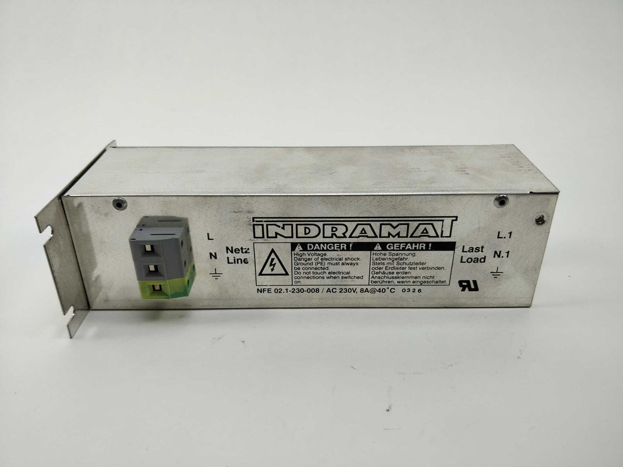 Indramat NFE02.1-230-008 AC 230V, 8A POWER LINE FILTER