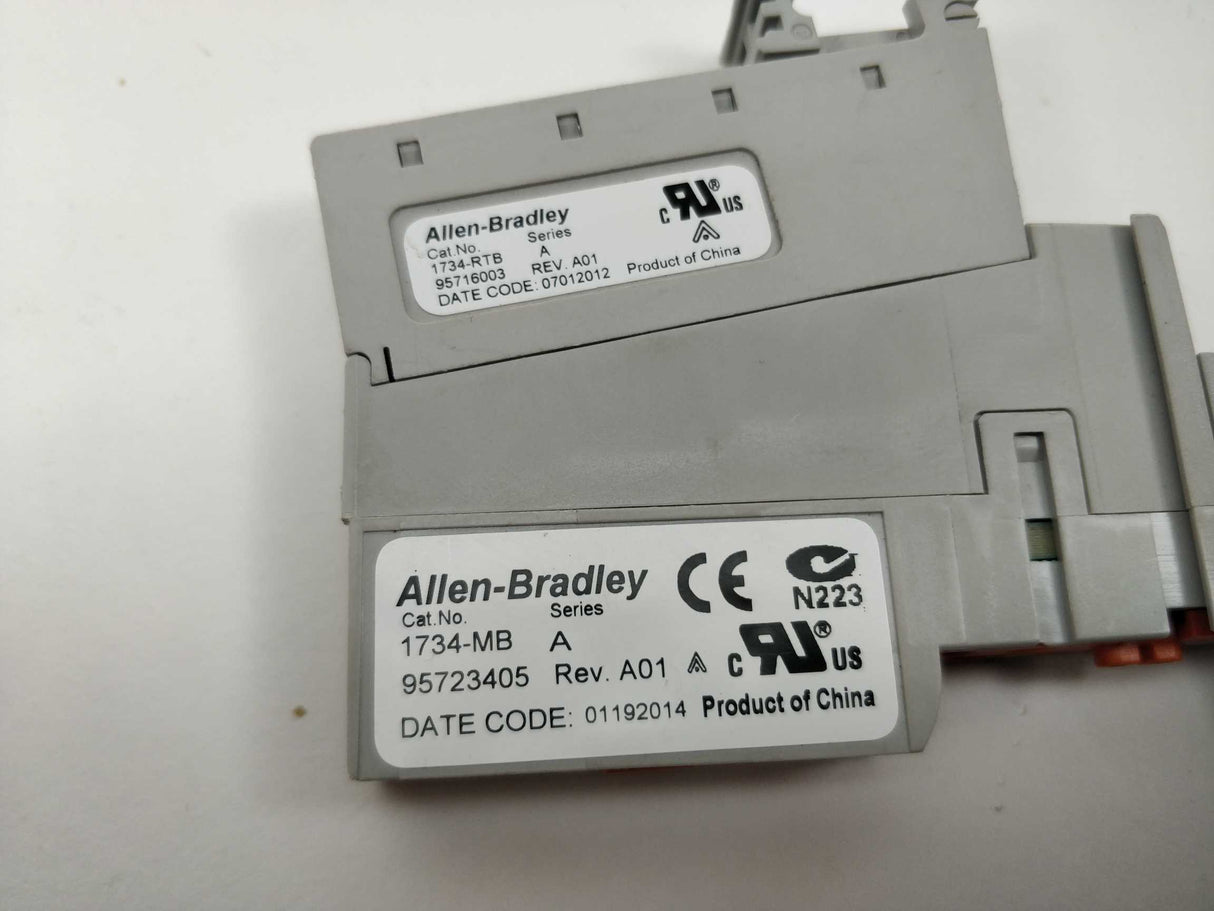 AB 1734-MB Ser. A with 1734-RTB Ser. A. 5 Pcs