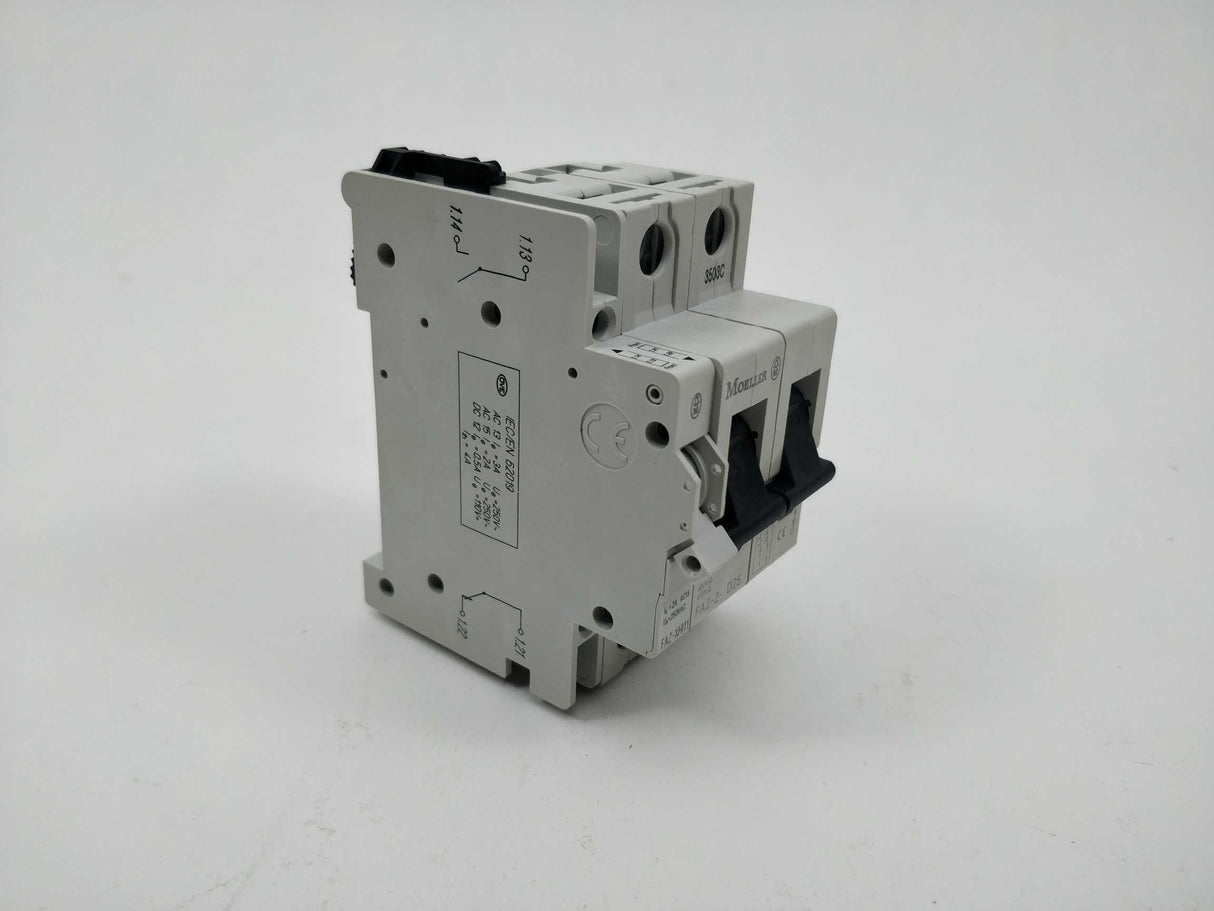 MOELLER FAZ-2-D25 Circuit Breaker with FAZ-XHI11 Auxiliary contact