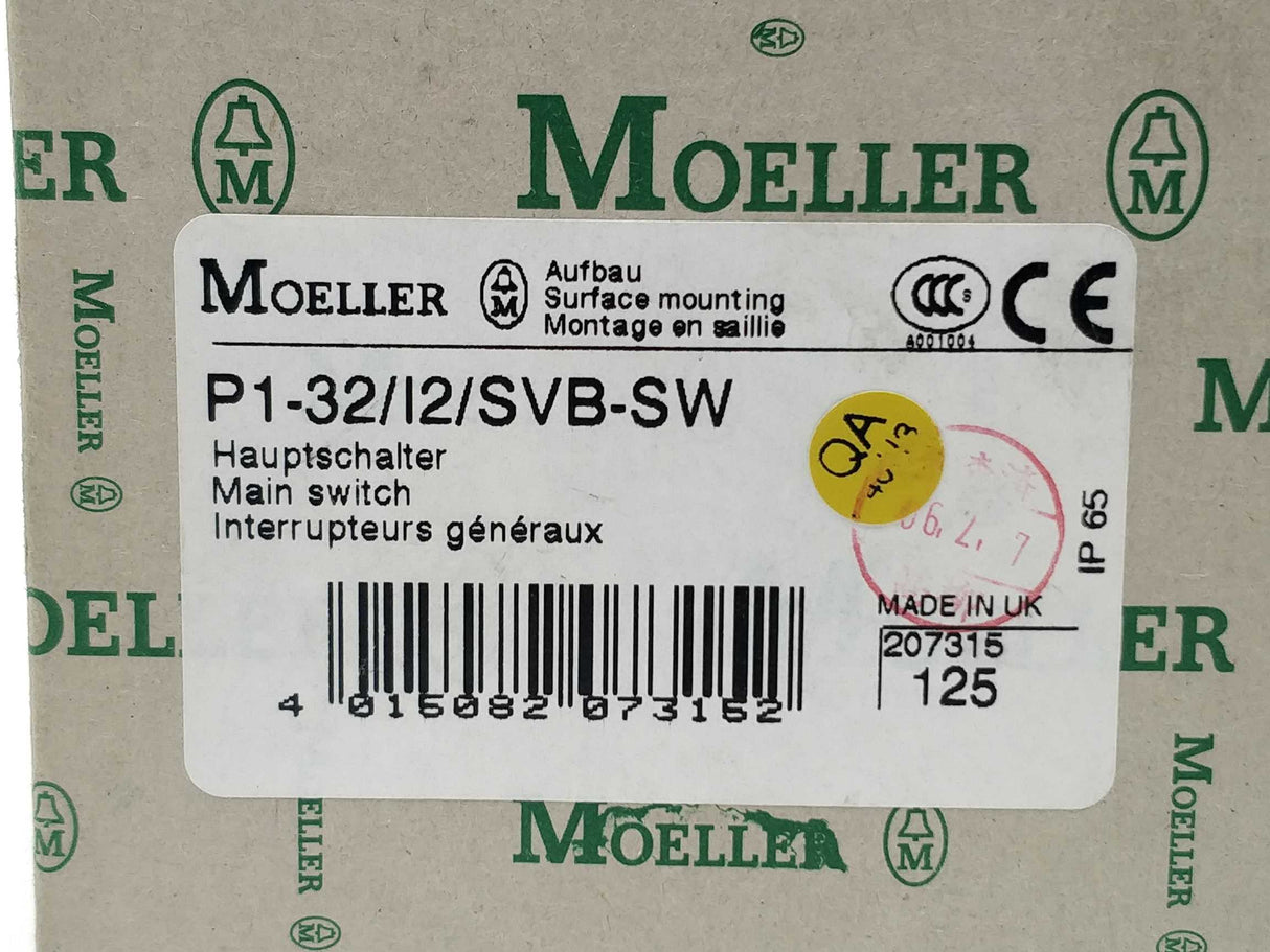 MOELLER P1-32/I2/SVB-SW Main Switch