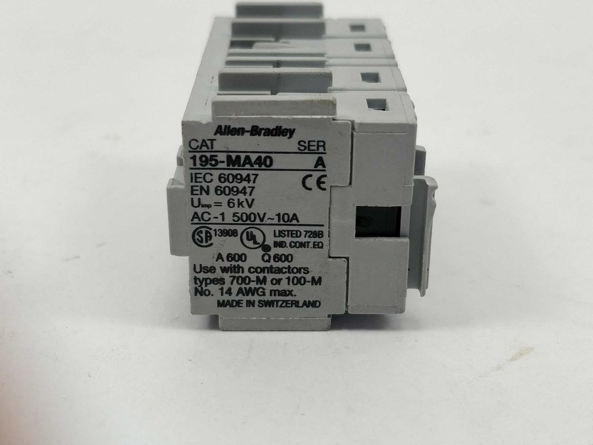 AB 195-MA40 Auxiliary Contact, Ser. A