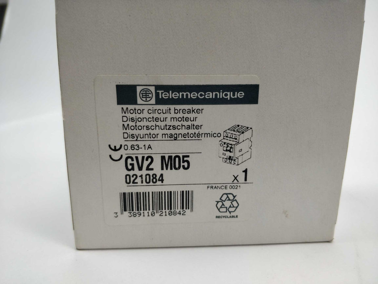 TELEMECANIQUE GV2-M05 Motor circuit breaker 0.63-1A