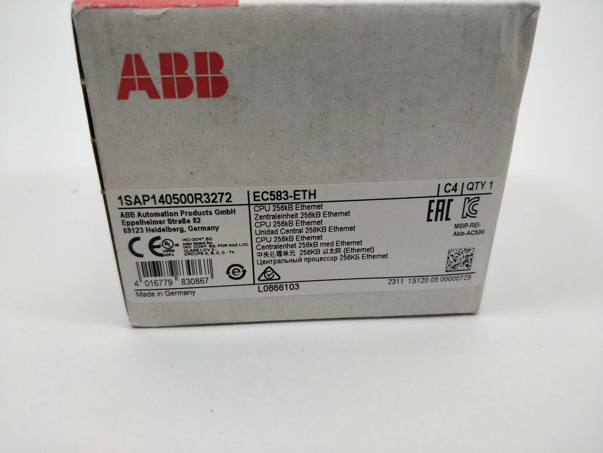 ABB 1SAP140500R3272 EC583-ETH L0866103