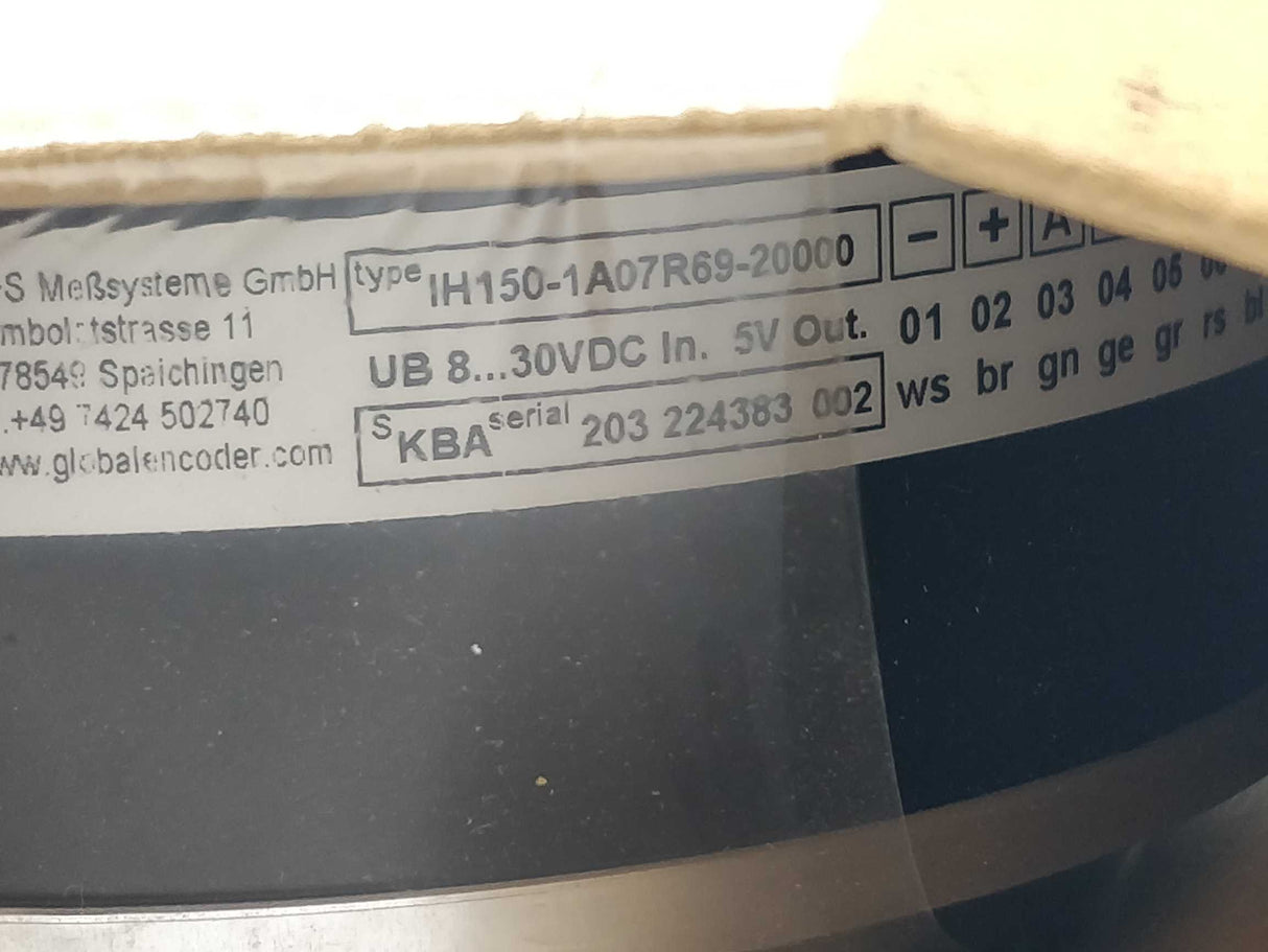 W+S Messysteme IH150-1A07R69-20000 Encoder