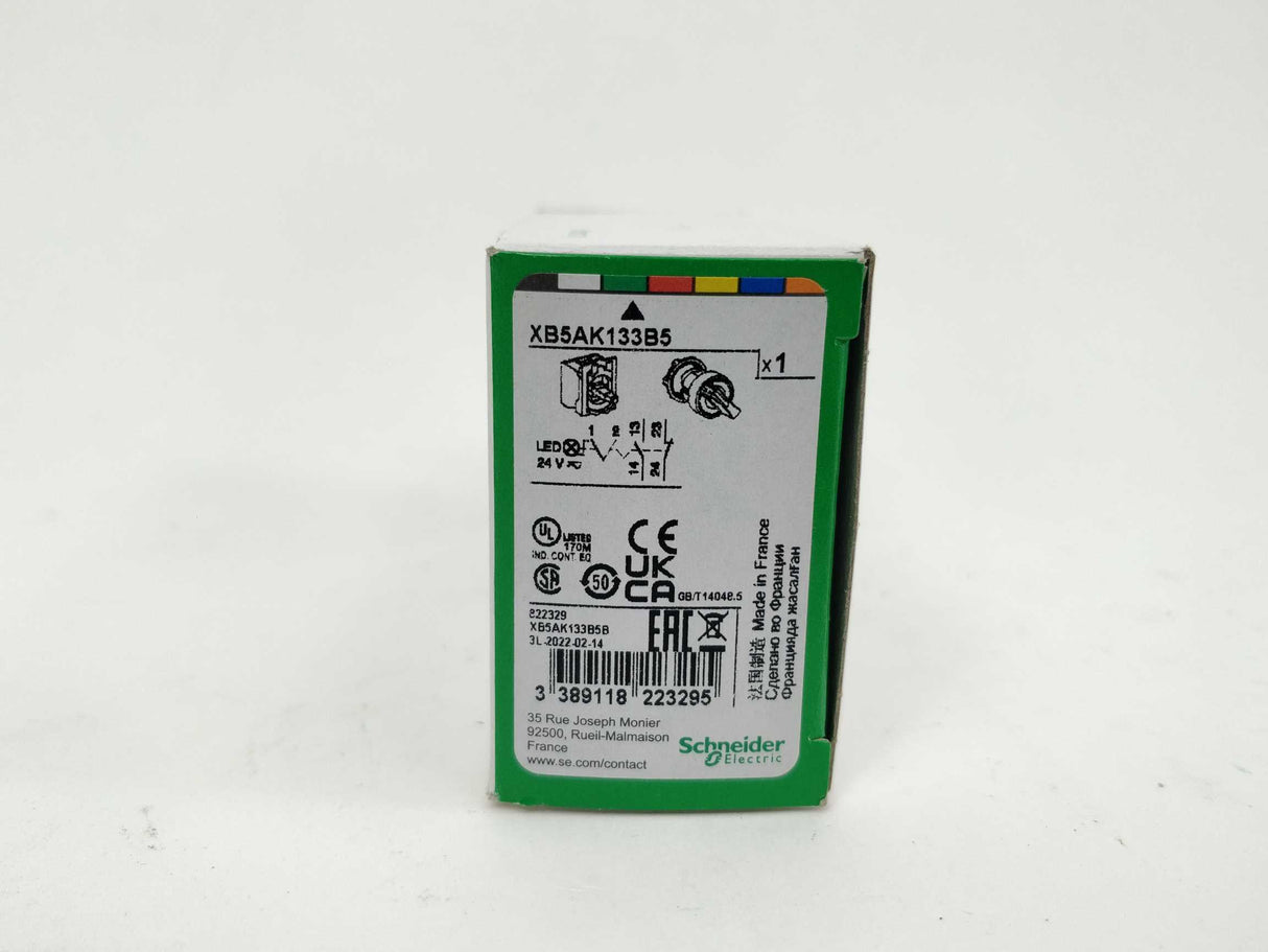 Schneider Electric XB5AK133B5 XB5AK133B5 Illuminated selector switch