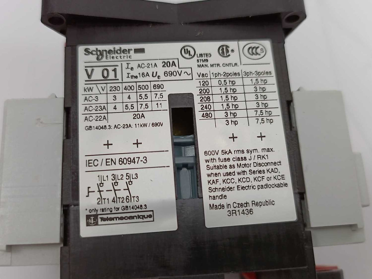 Schneider Electric VCF01 Main emerg switch-discon + handle