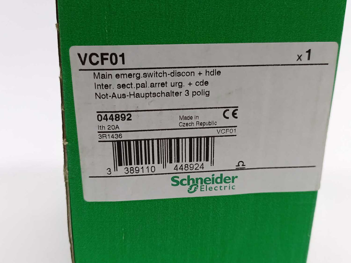 Schneider Electric VCF01 Main emerg switch-discon + handle