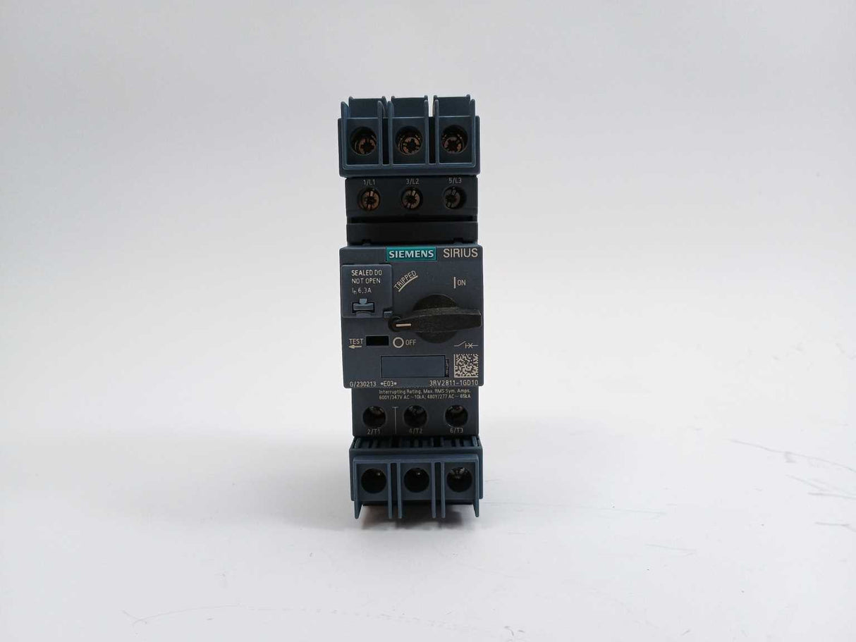 Siemens 3RV2811-1GD10 Circuit Breaker Size S00