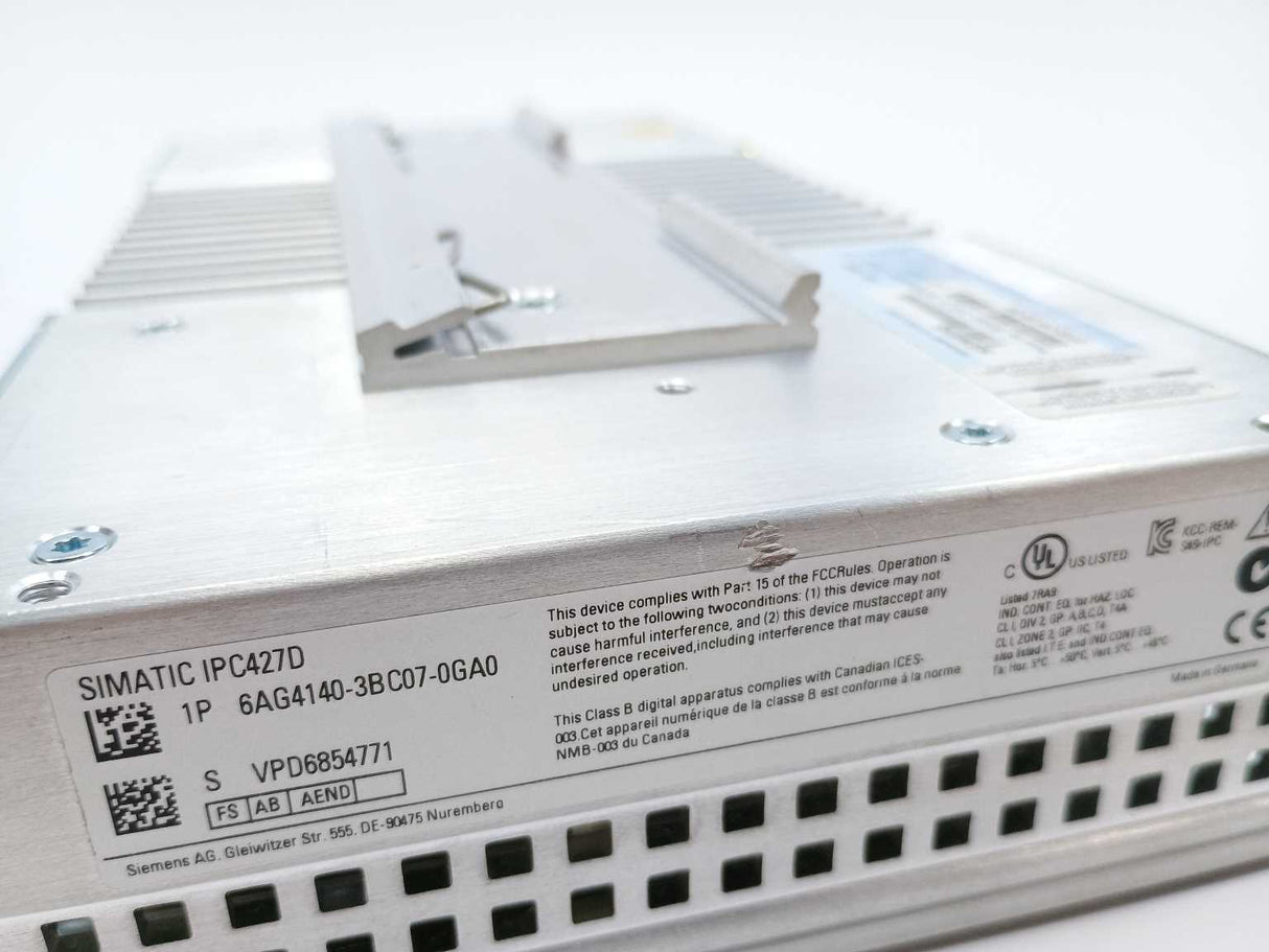 Siemens 6AG4140-3BC07-0GA0 Simatic IPC427D