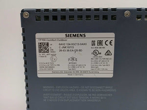 Siemens 6AV2124-0GC13-0AX0 Simatci HMI TP700