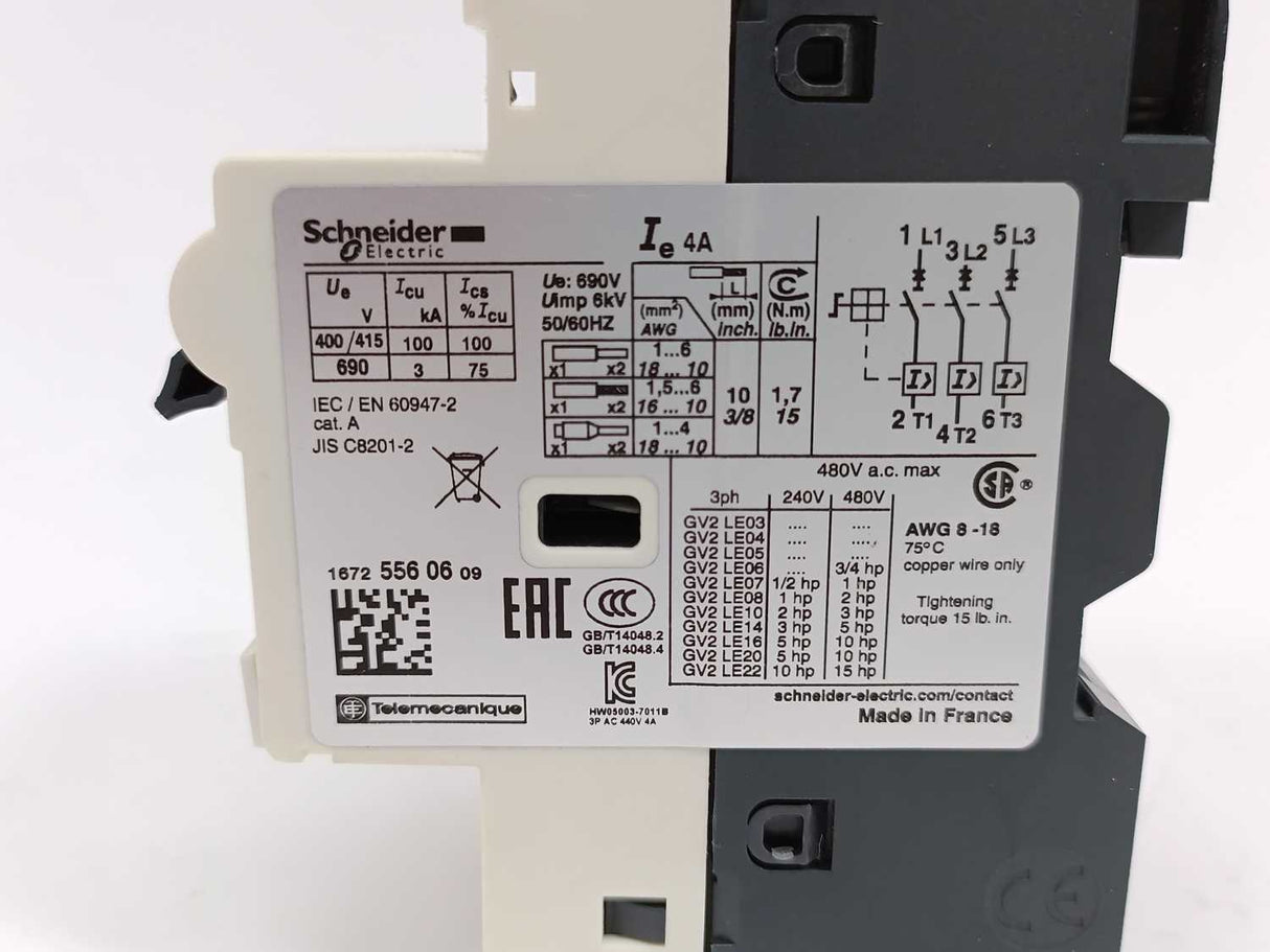 Schneider Electric GV2-LE084A Circuit Breaker