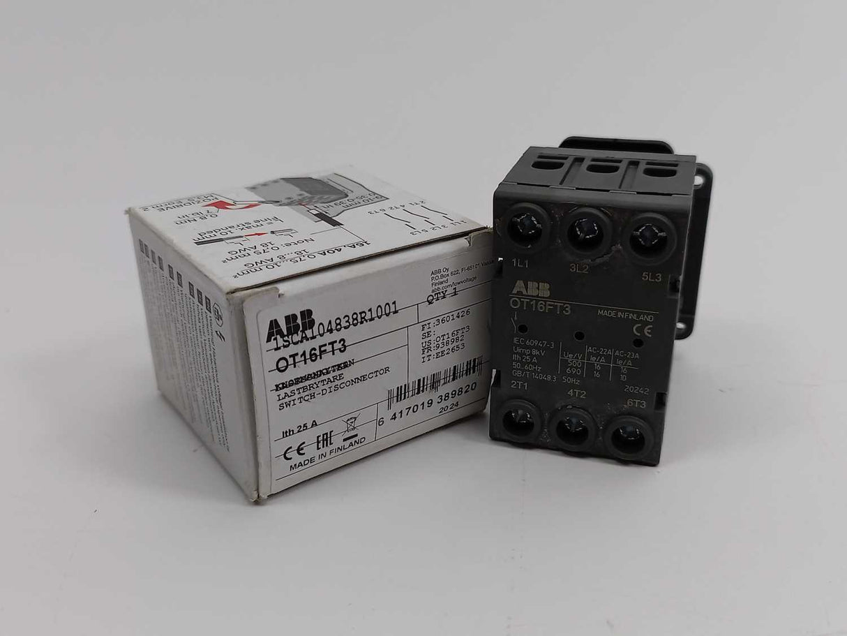 ABB 1SCA104838R1001 OT16FT3 Switch-Disconnector