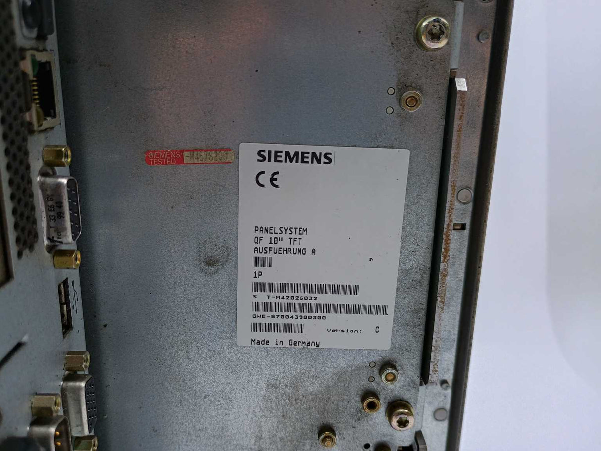 Siemens 6AV7611-0AB10-0CF0 GWE-570043900300 Simatic Panel PC Panelsystem 10''