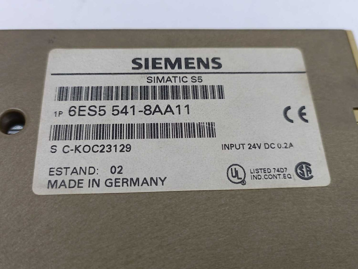 Siemens 6ES5541-8AA11 SIMATIC S5 CP 541