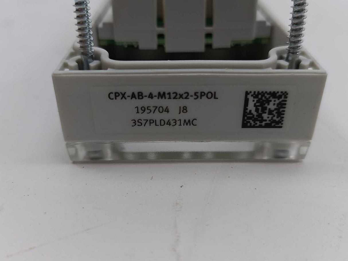 Festo 195704 Manifold Block CPX-AB-4-M12X2-5POL