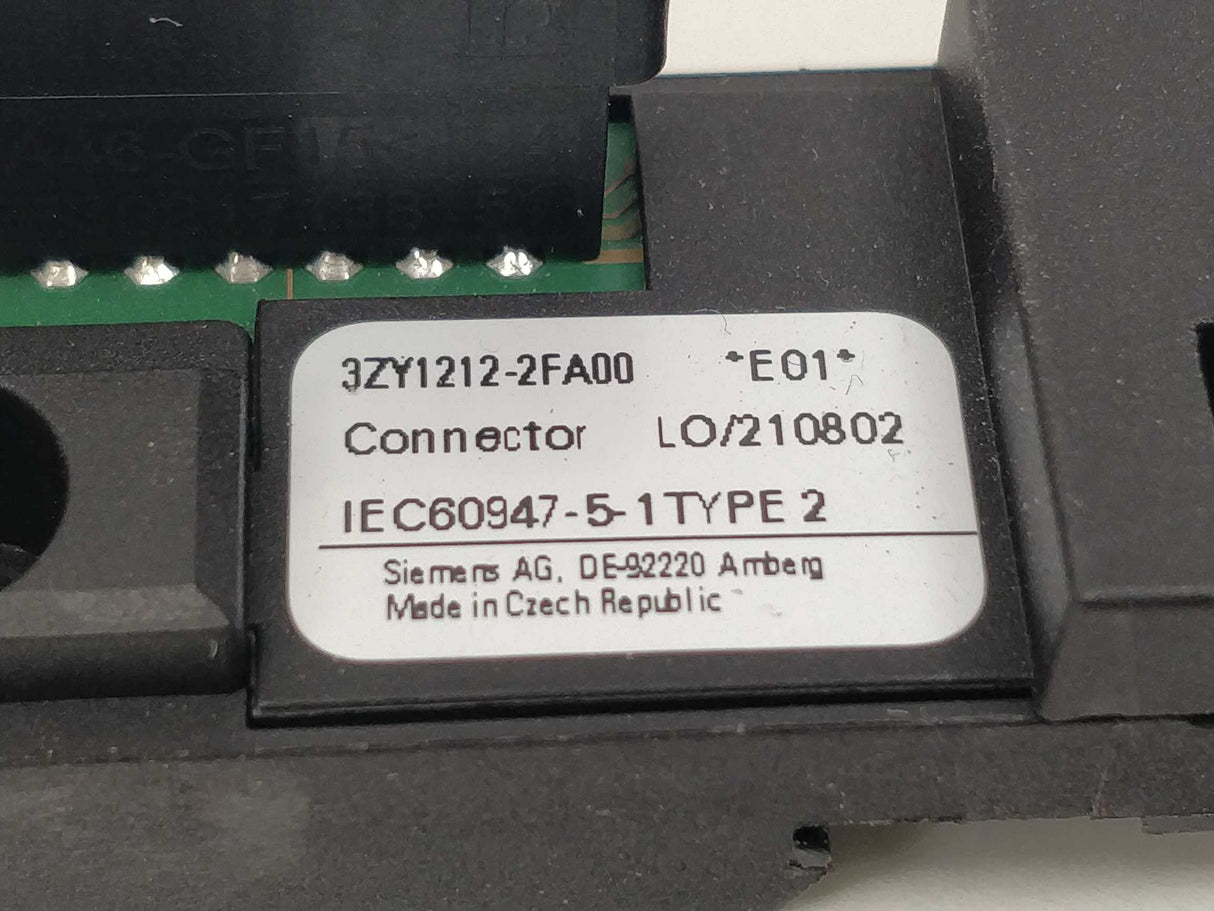 Siemens 3ZY1212-2FA00 Device termination connector for 3RM1