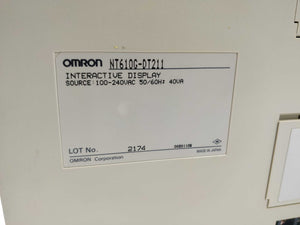 OMRON NT610G-DT211 Interactive Display Sold As Spare Parts