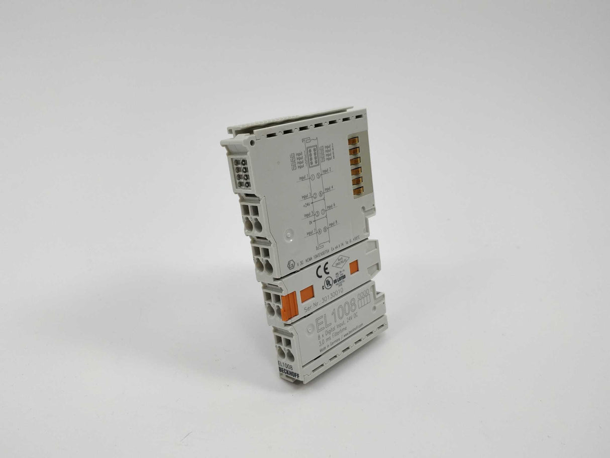 Beckhoff EL1008 EtherCAT Terminal, 8-channel digital input, 24 V DC, 3 ms