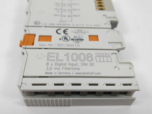 Beckhoff EL1008 EtherCAT Terminal, 8-channel digital input, 24 V DC, 3 ms