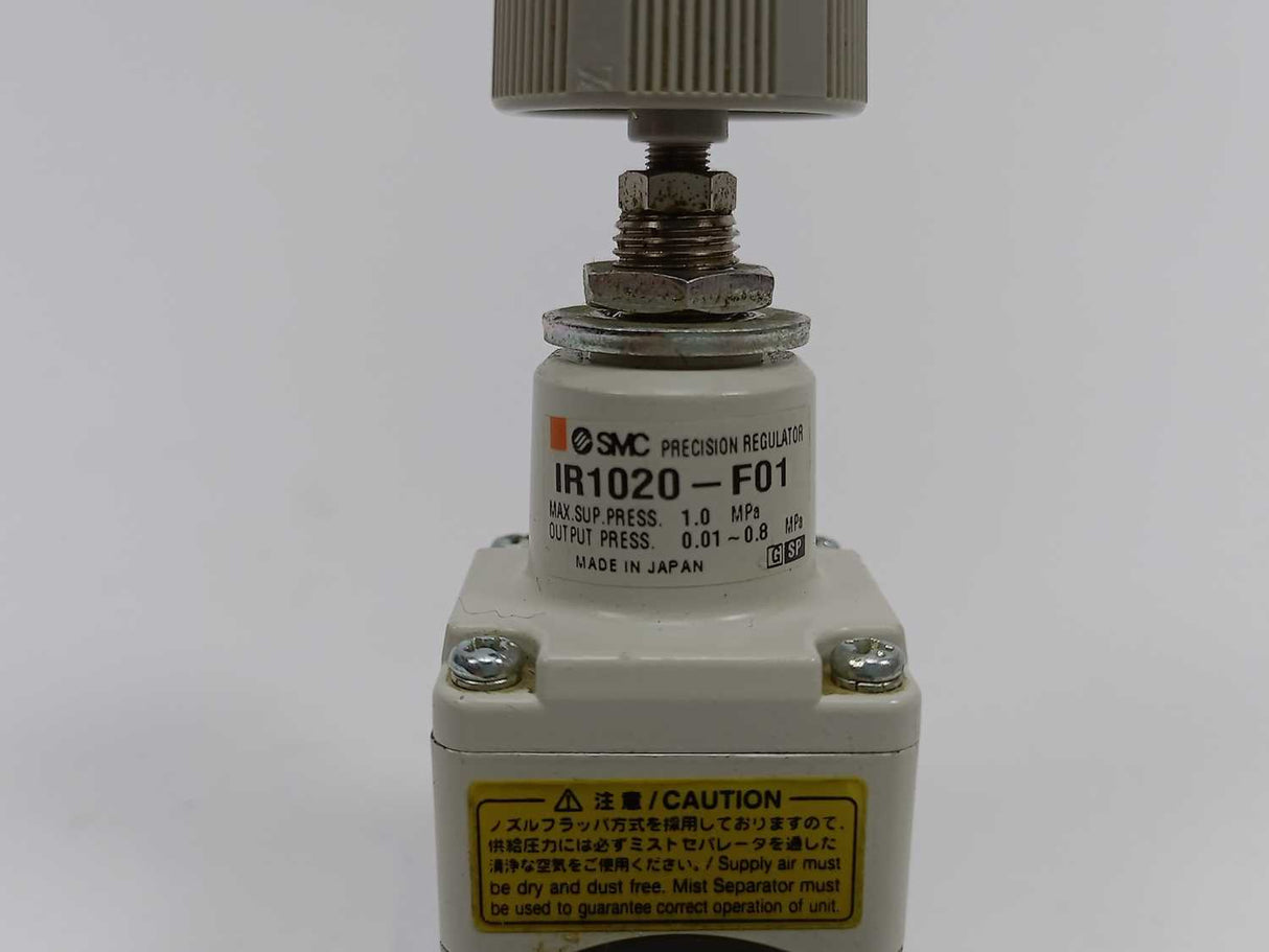 SMC IR1020-F01 Precision Regulator with Pressure Gauge