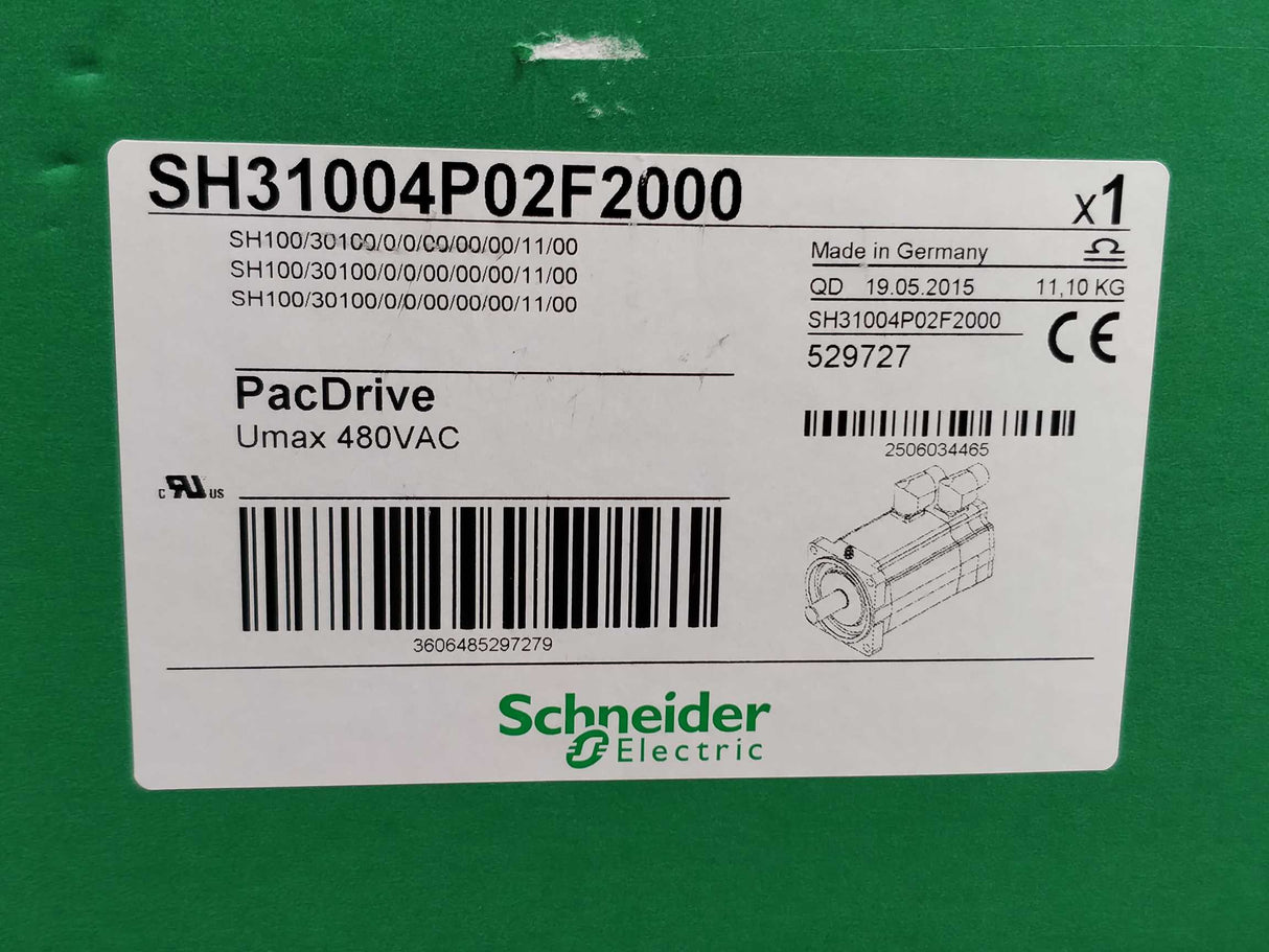 Schneider Electric SH31004P02F2000 Servo Motor SH3 100