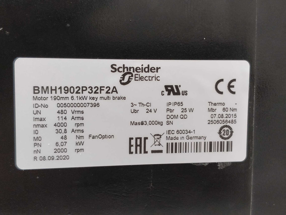 Schneider Electric BMH1902P32F2A Servo Motor BMH