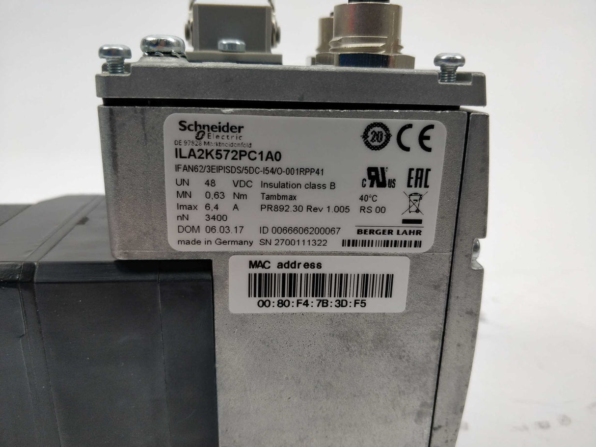 Schneider Electric ILA2K572PC1A0 integrated drive ILA with servo motor