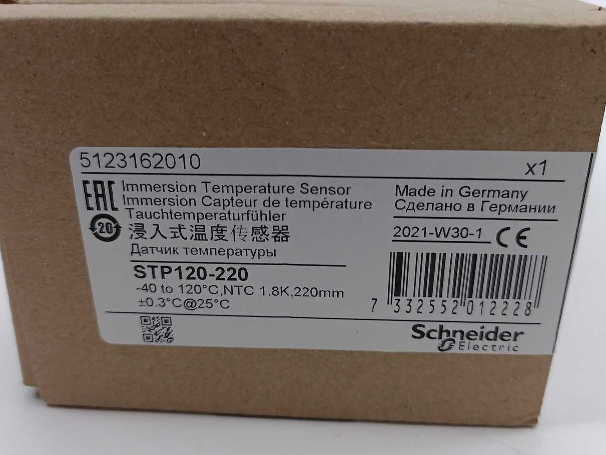 Schneider Electric STP120-220 Immersion Temperature Sensor NTC 1.8kOhm