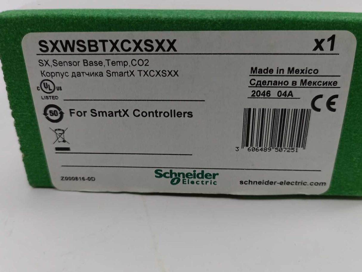 Schneider Electric SXWSBTXCXSXX Sensor Base, Temp, CO2