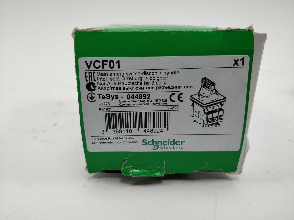 Schneider Electric VCF01 Main emerg switch-discon + handle