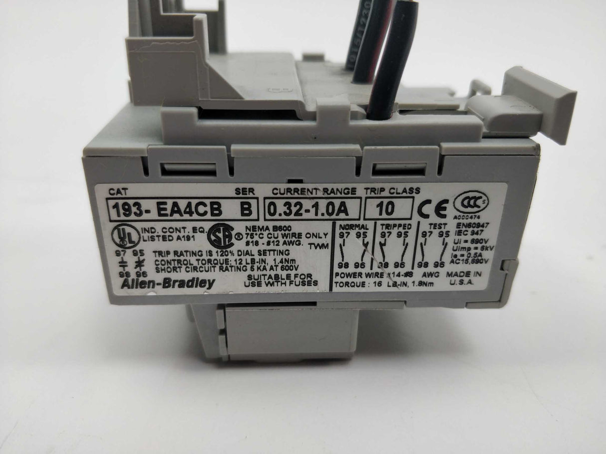 AB 193-EA4CB Overload Relay SER. B