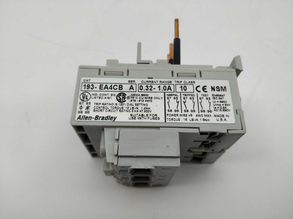 AB 193-EA4CB Overload Relay SER. A