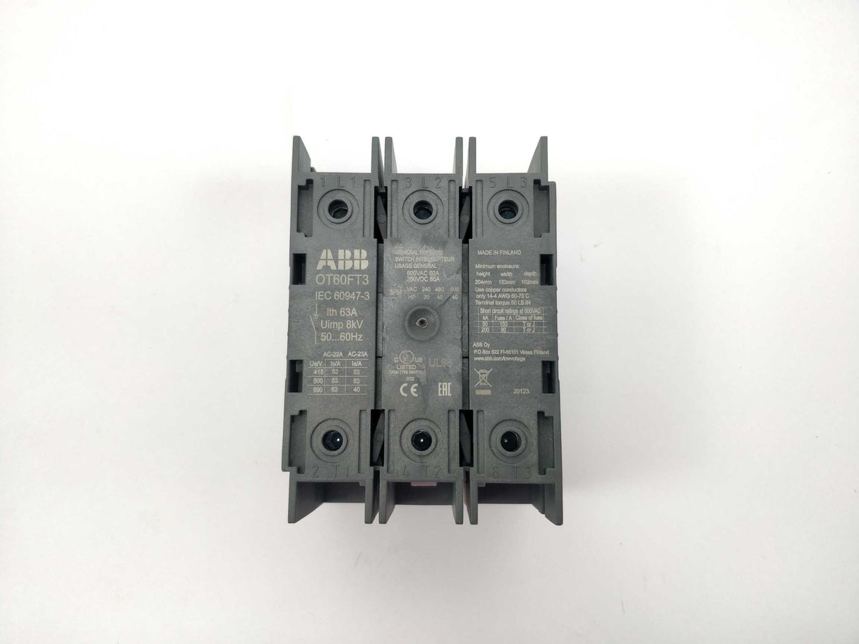 ABB 1SCA105081R1001 OT60FT3 Switch disconnector