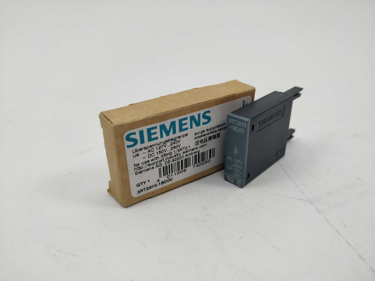 Siemens 3RT2916-1BD00 Surge suppressor, 127-240 V AC, 50/60 Hz, 150-250 V DC