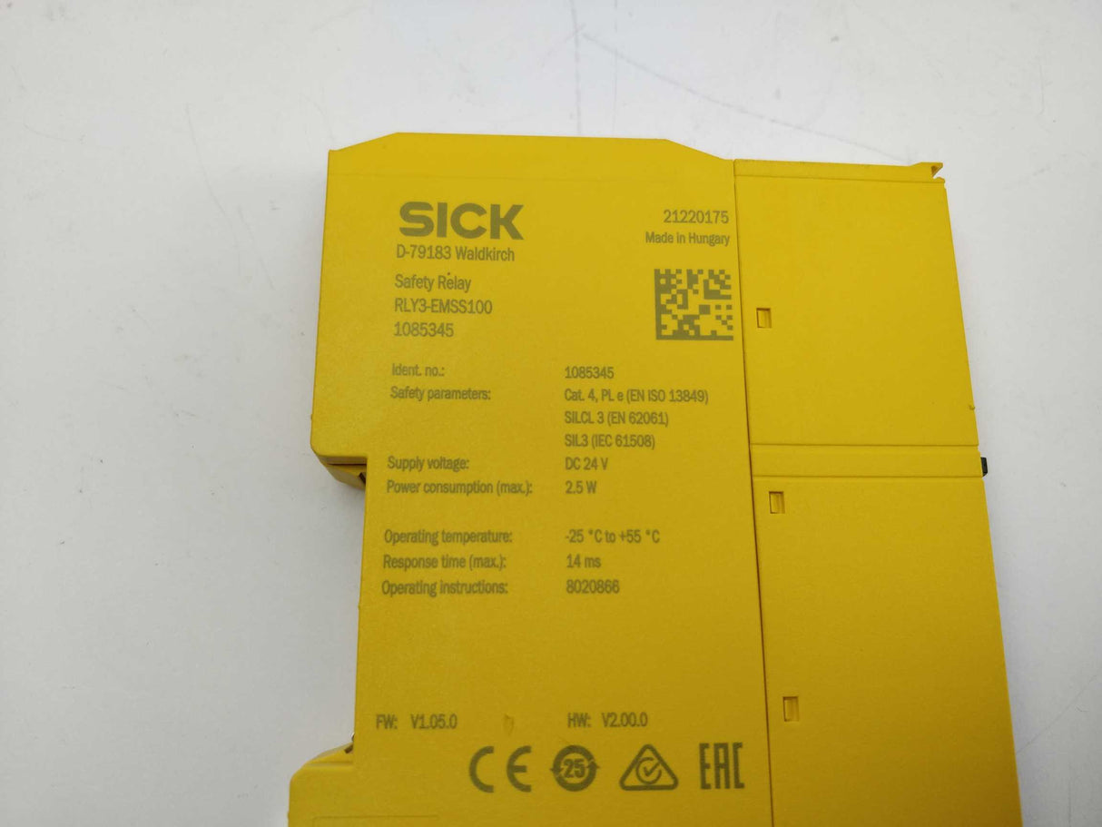 SICK 1085345 RLY3-EMSS100 Safety relay