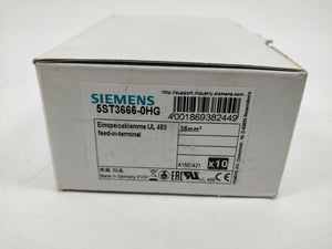 Siemens 5ST3666-0HG Feed-in Terminal 10 Pcs.