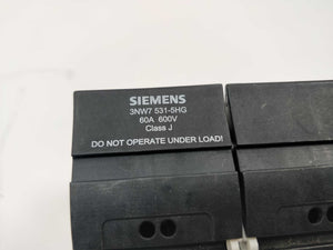 Siemens 3NW7531-5HG Sentron 3-pole fuse holder 60A, 2pcs