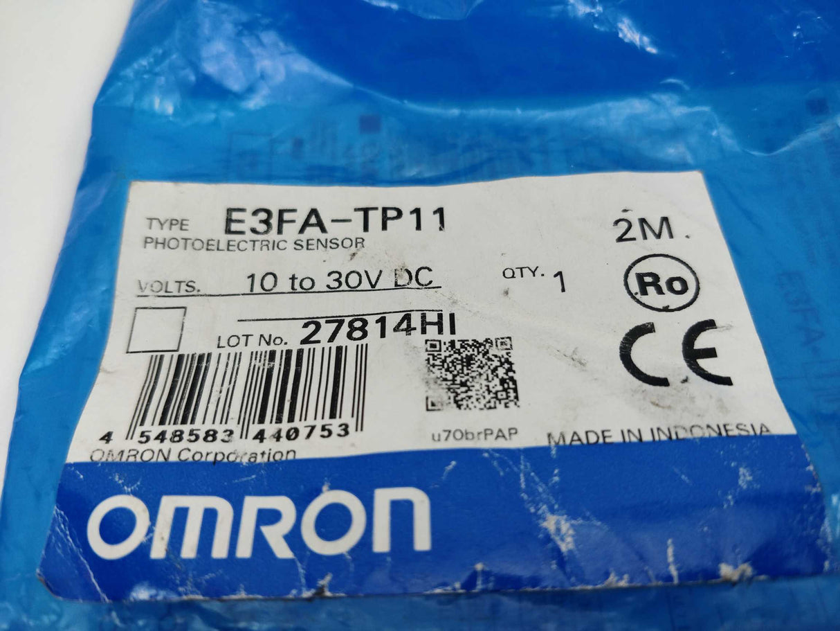 OMRON E3FA-TP11 Photoelectric Sensor 2m 10 to 30V DC