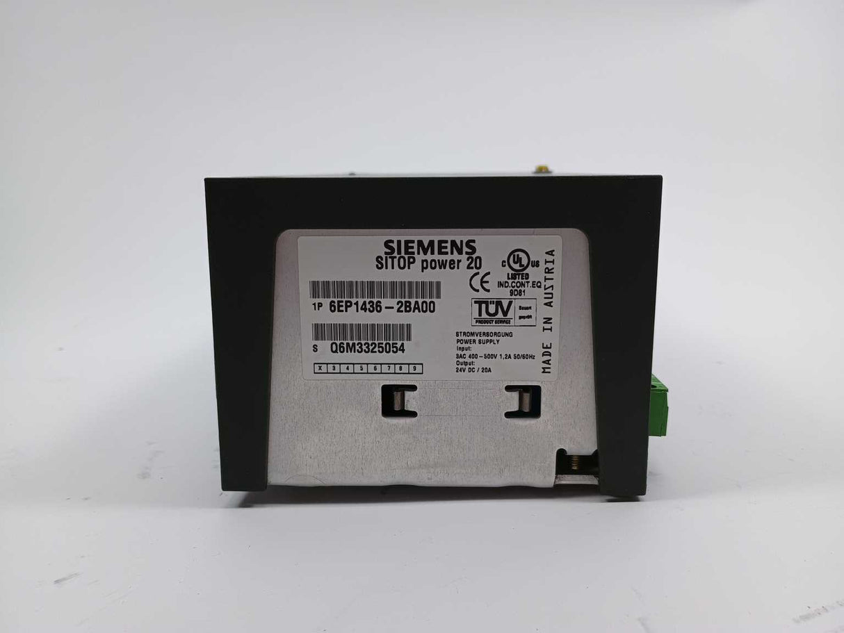 Siemens 6EP1436-2BA00 24V 20A SITOP power 20, power supply, E:03