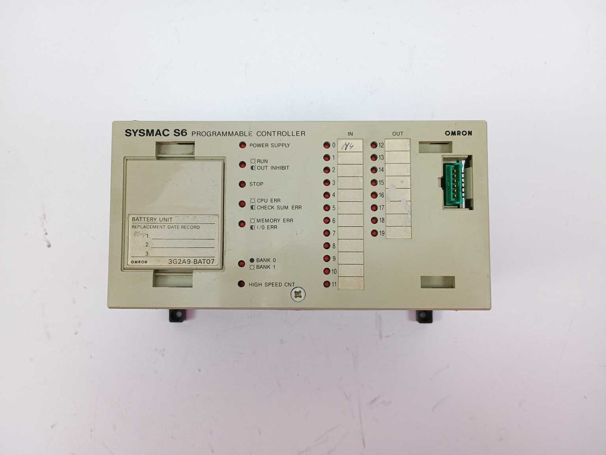 OMRON 3G2S6-CPU15 Programmable controller w/ 3G2A9-BAT07 Battery unit