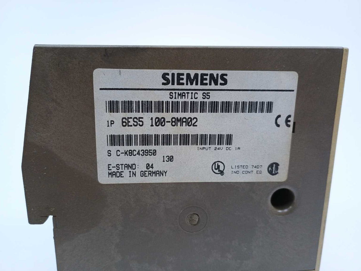 Siemens 6ES5100-8MA02 CPU 100