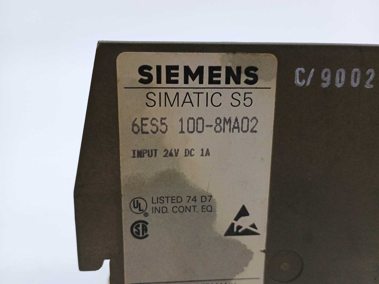 Siemens 6ES5100-8MA02 CPU 100